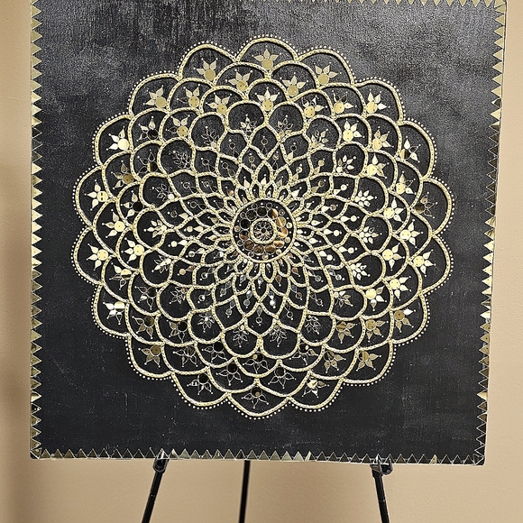 Handmade wall decor. Made with clay and mirrors. - Picture 1 of 1